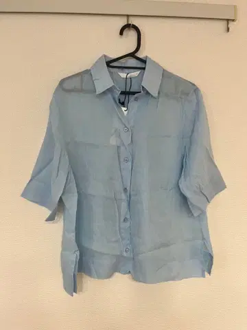 ZARA 반팔 셔츠 라이트 블루 M 사이즈