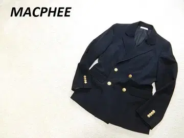 MACPHEE 맥피 투모로우랜드 골드 버튼 더블 블레이저 36