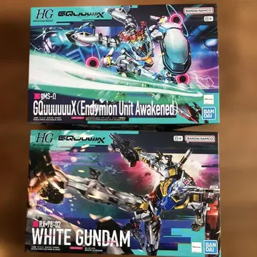 HG GQuuuuuuX & WHITE GUNDAM 2체 세트
