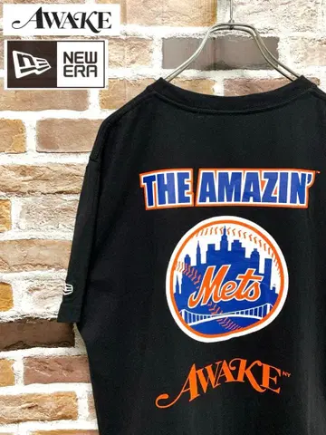 [ 새상품급 ] Awake NY x New Era 뉴욕 메츠 T셔츠 L