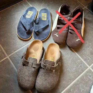 샌들 3켤레 세트 BIRKENSTOCK PUMA 아일랜드 슬리퍼
