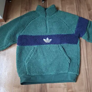 adidas 아디다스 보아 하프 지퍼 트레이닝복 그린