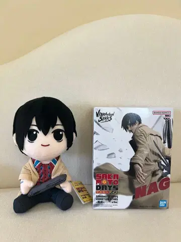 사카모토 데이즈 나구모 피규어 하구하구 봉제 인형 set