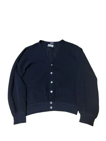 1960s 빈티지 블랙 알파카 가디건 XL 상당