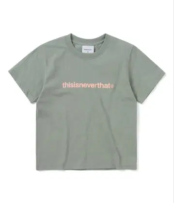 thisisneverthat 로고 반팔 T셔츠 카키