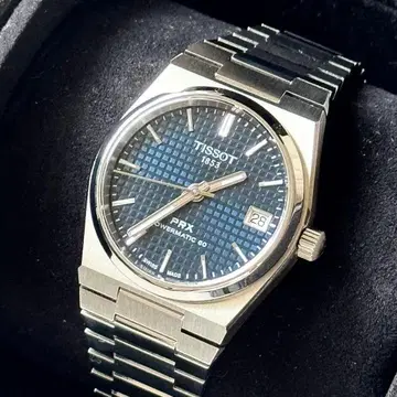 TISSOT PRX 파워매틱 80 오토매틱 티쏘 블루 손목시계