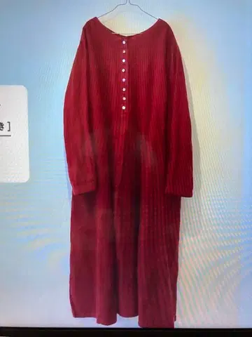 네스트로브 기모 린넨 혼방 전후 2WAY 원피스 보르도 컨디션 최상