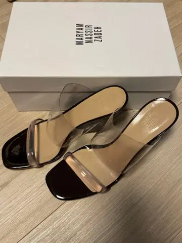 MARYAM NASSIR ZADEH 웨지힐 샌들 브라운 38