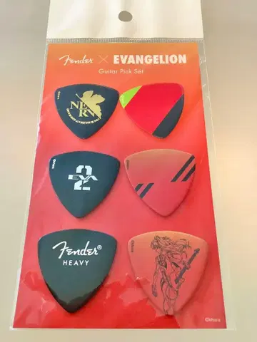 Fender EVANGELION Guitar Pick 아스카 피크