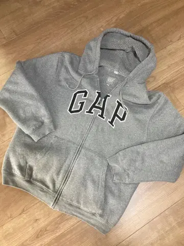 GAP 풀 집업 후드 맨투맨 사이즈 L 그레이