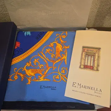 이탈리아 나폴리 최고급 노포 E.MARINELLA 마리넬라 실크 스카프