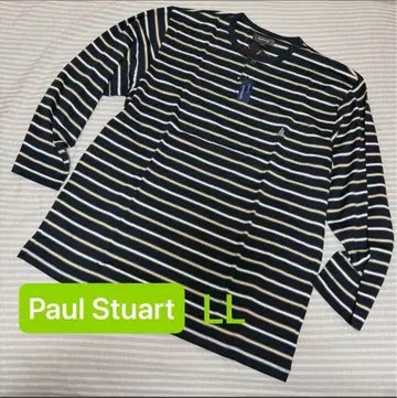 [ 새상품 ] Paul Stuart 얇은 소재 룸웨어 긴팔 LL 네이비