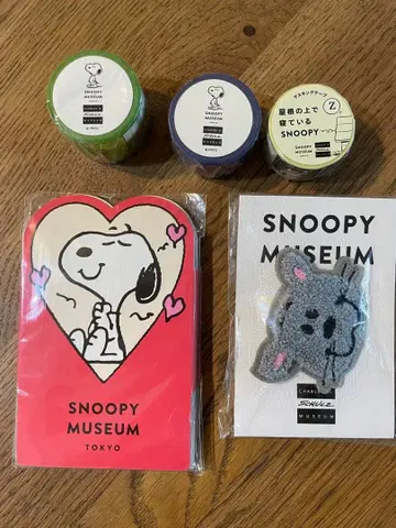 SNOOPY MUSEUM TOKYO 마스킹 테이프 와펜 세트