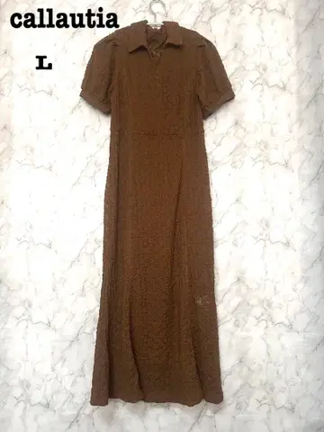 callautia 컷 레이스 폴로 원피스 프티 원피스 세트 L
