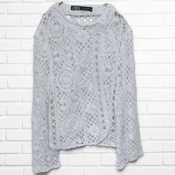 [ ZARA ] 레이스 자켓 가디건 버튼 포함