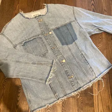 ZARA AUTHENTIC DENIM 노카라 데님 자켓