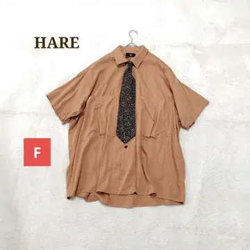 HARE 하레 빅 실루엣 셔츠 넥타이 세트 반팔 오버사이즈