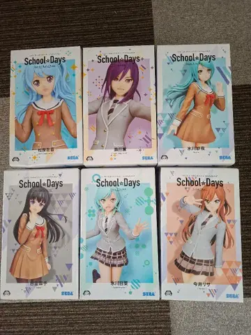뱅드림 School Days 피규어 6종 세트