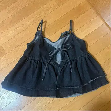 어반 리서치 데님 뷔스티에