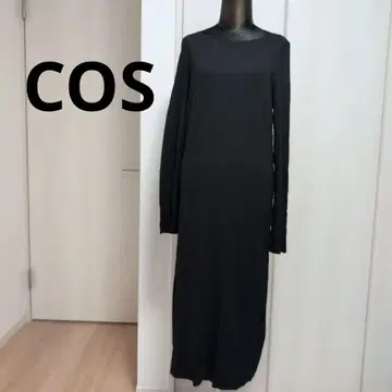 [새상품급] COS 긴팔 롱 원피스 검정 블랙