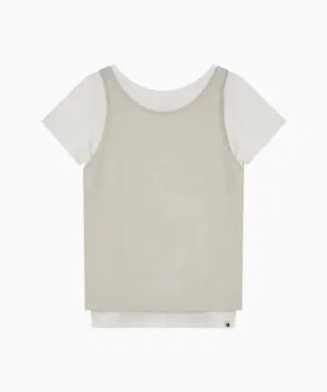 [ OHESHIO ] TWO-WAY LAYERED T-SHIRT