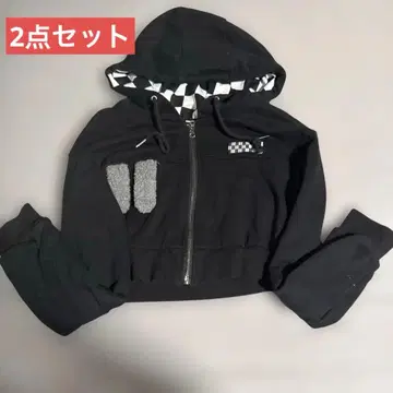 완판템 셋업 후드티 베스트 2세트 지뢰계 Y2K 서브컬쳐