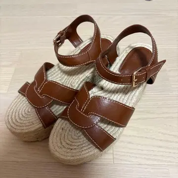 H&M 통굽 에스파드리유 스타일 웨지 샌들