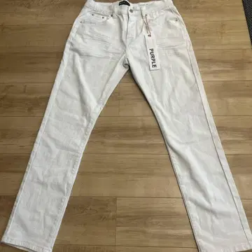 PURPLE BRAND P001 스키니 데님 화이트