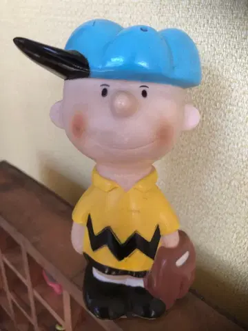 Peanuts 찰리 브라운 스누피 저금통 피규 쇼와 레트로