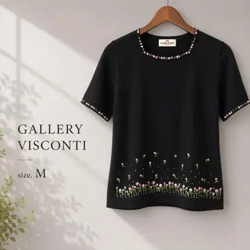 77 새상품급 galleryvisconti 비즈 니트