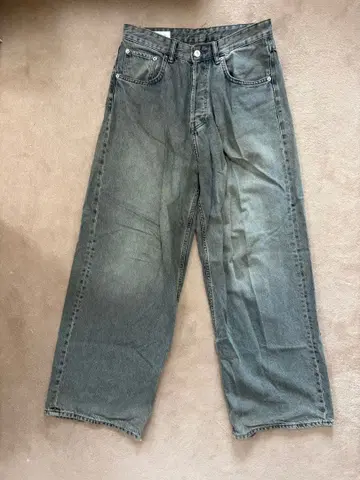ZARA 와이드 레그 데님 팬츠 배기 스트릿