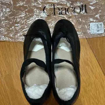 Chacott 발레 슈즈 블랙 23.5cm
