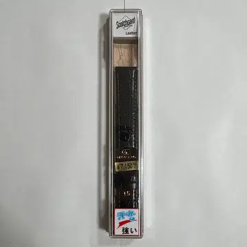 BAMBI 스코치가드 소가죽 가죽 벨트 블랙 15mm