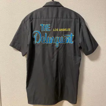 Dickies Delinquent Bros 워크 셔츠 그레이 S