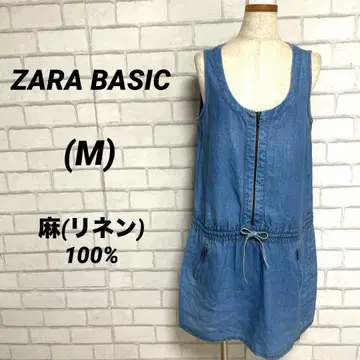 린넨 100% ZARA 자라 데님 조 노스리브 원피스 린넨 샴브레이