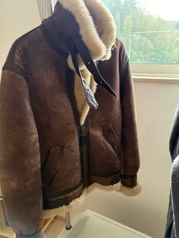 Schott TYPE B-3 USA제 리얼 무스탕 플라이트 자켓 36