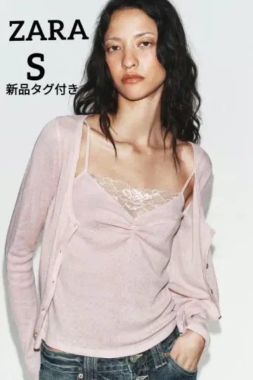 ZARA 레이스 탑 대비 자켓 S 사이즈