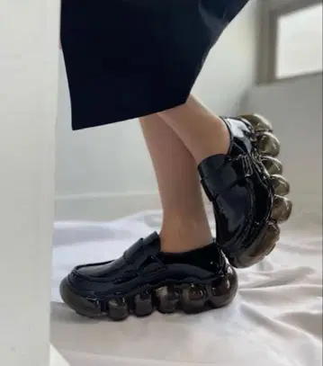 레어 인기 grounds JEWELRY LOAFER 블랙 23cm