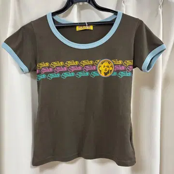 HYSTERIC GLAMOUR 링거 티셔츠 브라운