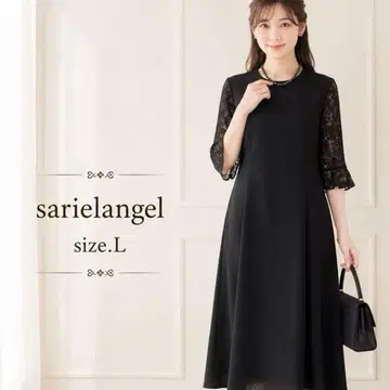 새상품급 sarielangel 블랙 포멀 상복 원피스
