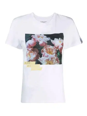 GOLDEN GOOSE 골든구스 플라워 포토 프린트 T셔츠
