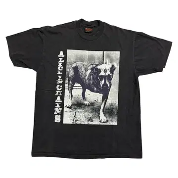 ALICE IN CHAINS 양면 개 사진 T셔츠 XL 그런지 레어