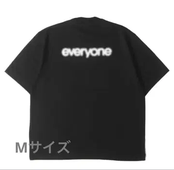 마에바시 한정판 everyone 에브리원 블러 처리 로고 T셔츠 M사이즈