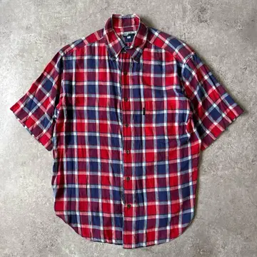 Paul Smith Jeans 반팔 BD셔츠 체크 무늬 M 폴스미스