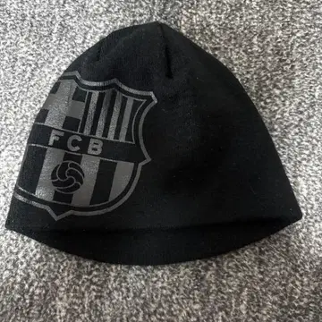 FC Barcelona 니트 모자 비니 블랙