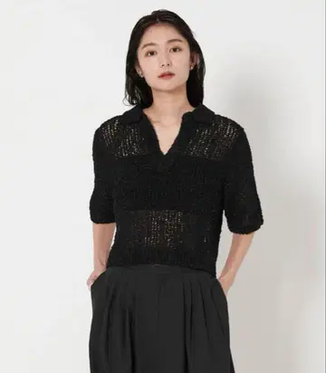 marw united arrows 페이퍼 폴로 칼라 니트