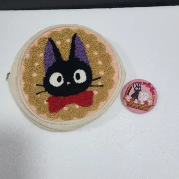 마녀 배달부 키키 지지 캔뱃지 파우치 세트