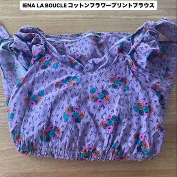 IENA LA BOUCLE 코튼 플라워 프린트 블라우스