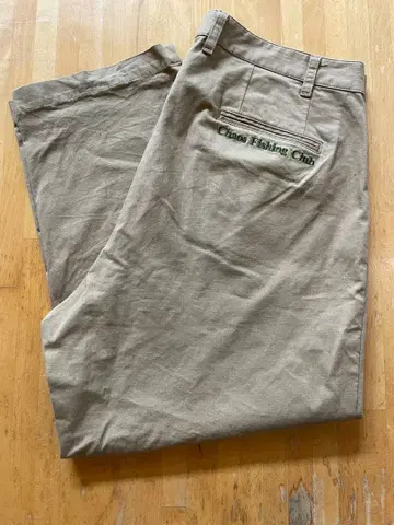 빅 Chaos Fishing Club 치노 팬츠 베이지 L