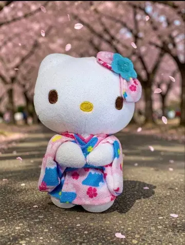 산리오 헬로키티 마스코트 봉제 인형 기모노